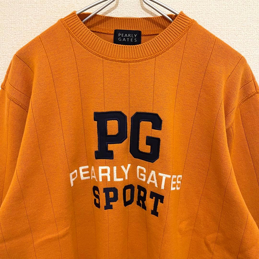 未使用級 日本製 PEARLY GATES GOLF ストライプ セーター
