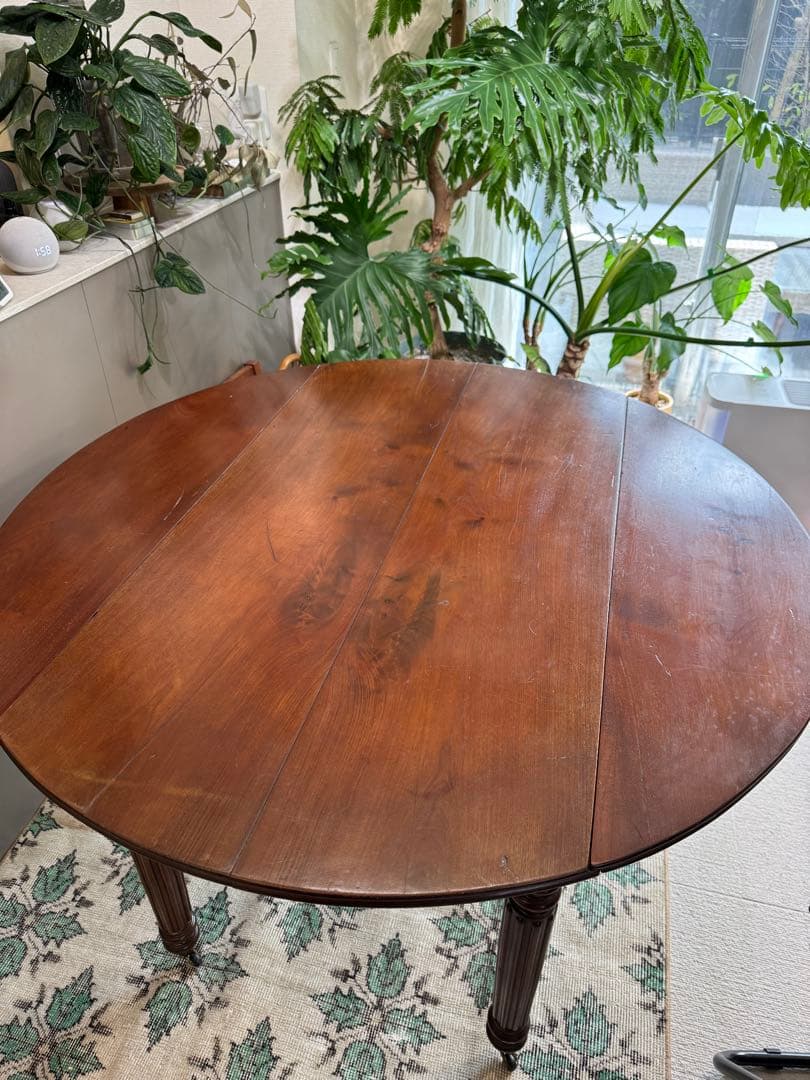 アンティークテーブル　バタフライテーブル　ドロップリーフテーブル　木製