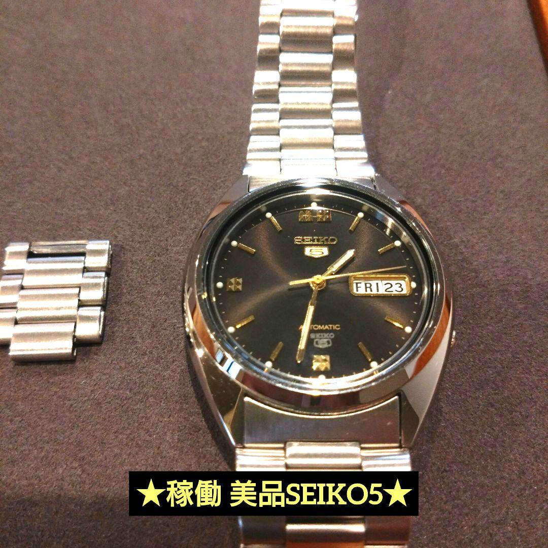 ★稼働 美品★SEIKO 5 セイコー5 自動巻 7S26-3040