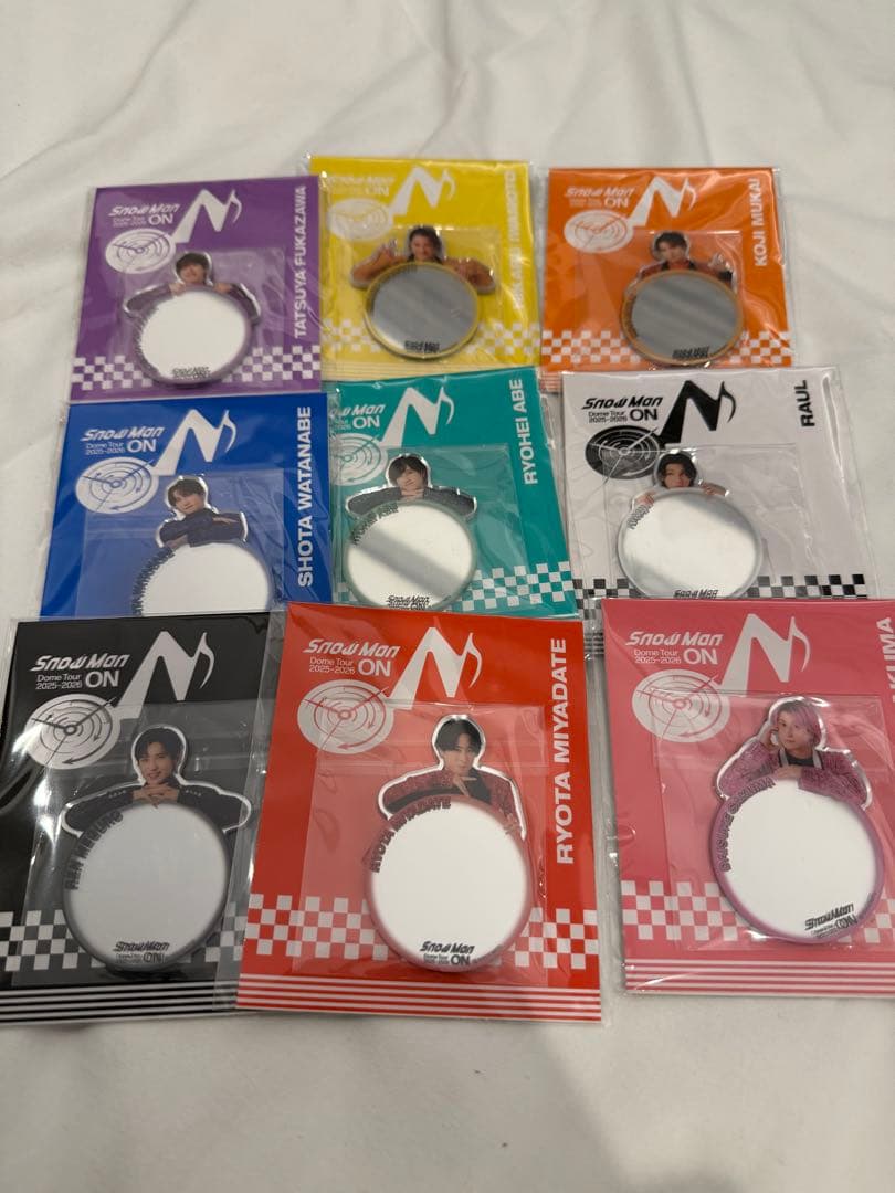 Man ON ミラーステッカー 9枚セット