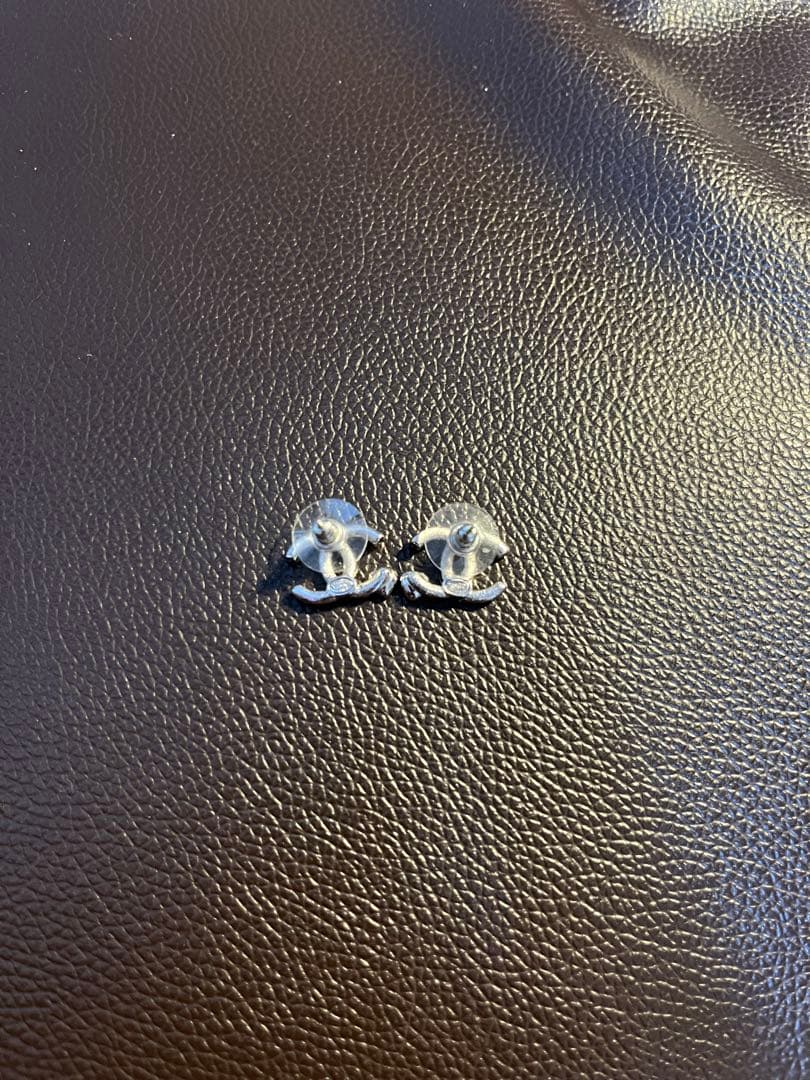 CHANELシャネル25P ハートCCマークピアス 青