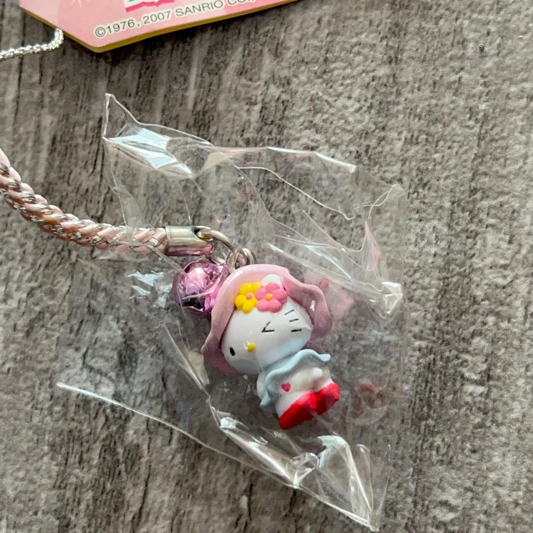 未使用品 希少【ご当地キティ】東京限定　銀座カンカン娘　根付け　ストラップ