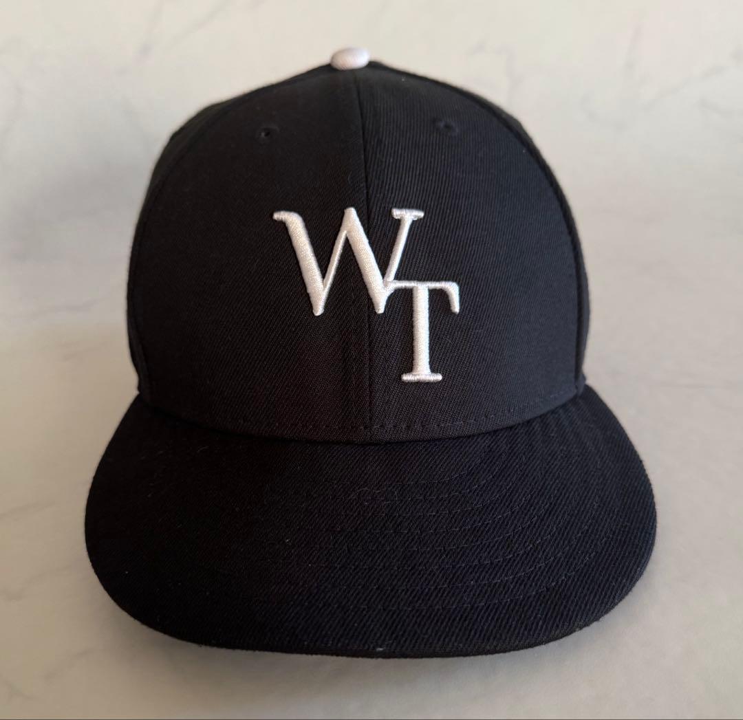 WTAPS 黒キャップ WT刺繍ダブルタップス