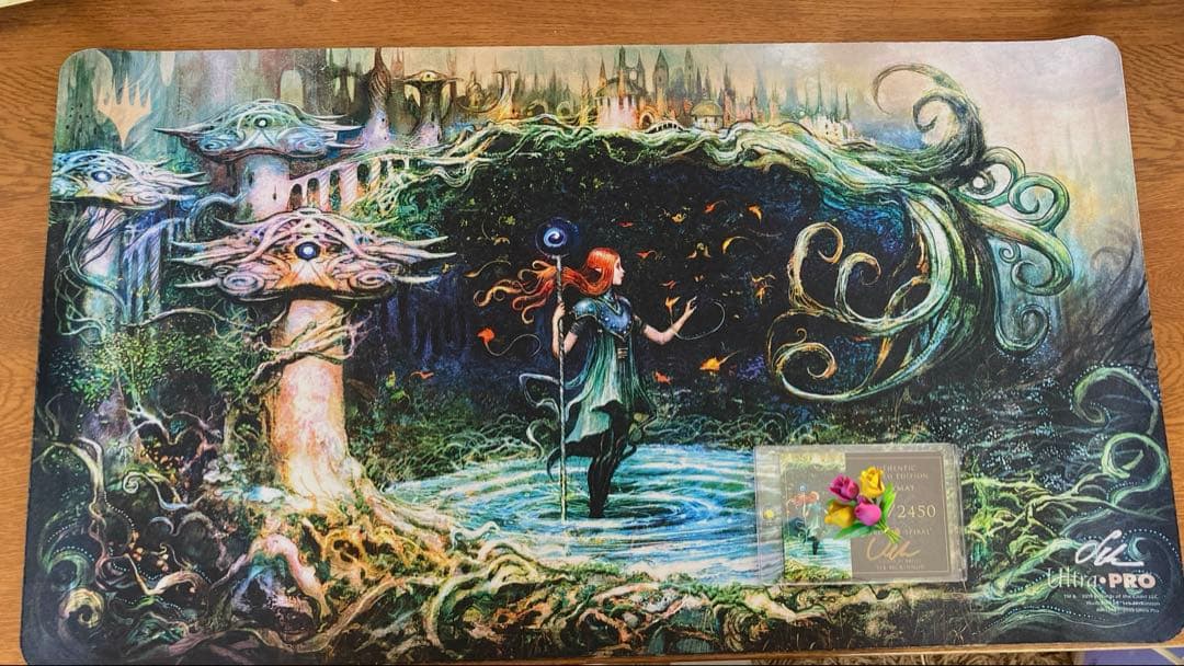 成長のらせん　プレイマット Seb McKinnon サイン入り MTG