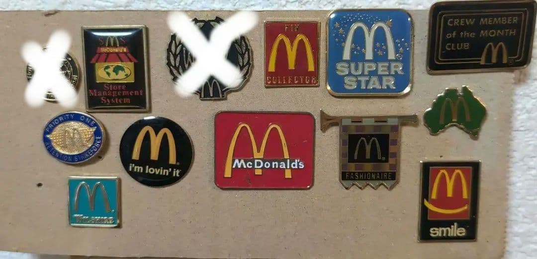 ヴィンテージピンズ13個セット　マクドナルド／ピンバッジ・マック