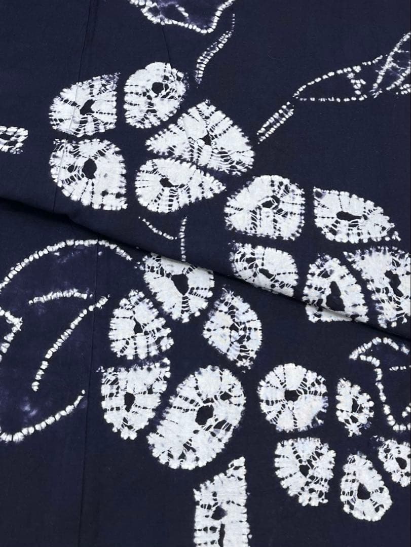 絞り 浴衣 アサガオ 絵羽浴衣 綿 夏物 NY038