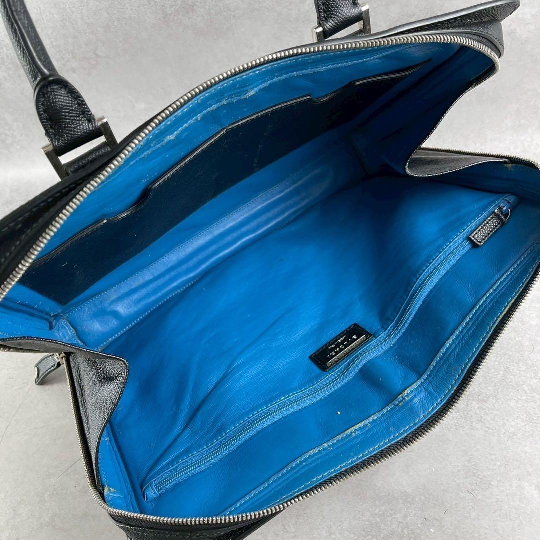 カナ様　BULGARI ブルガリ　ビジネスバッグ　ガンチーニ　サフィアーノ