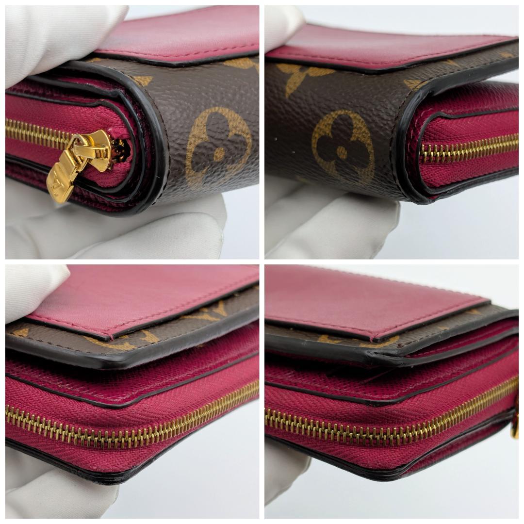 ルイヴィトン モノグラム ポルトフォイユ・ルー フューシャ M82377 IC