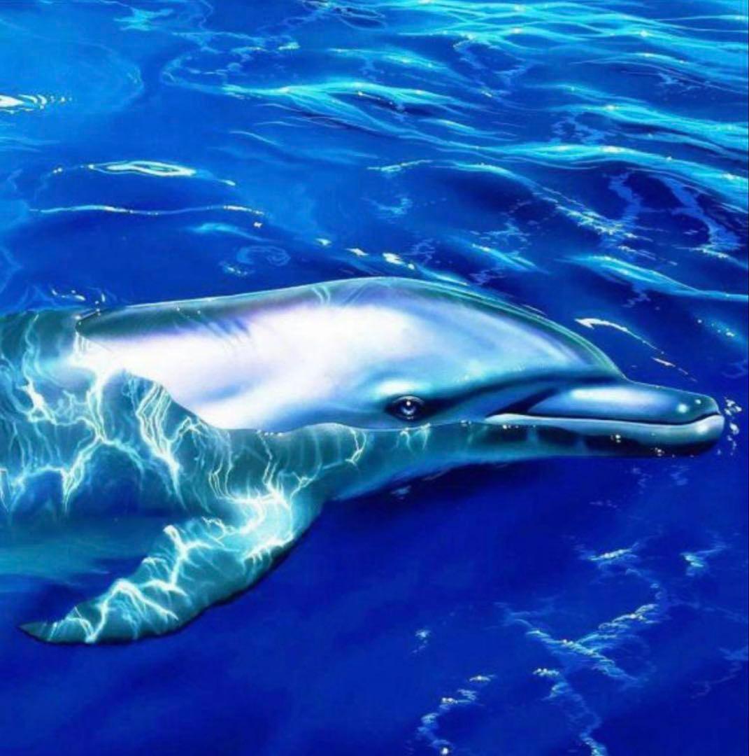 【美品版画】クリスチャン R ラッセン『タヒチアン ブルー』