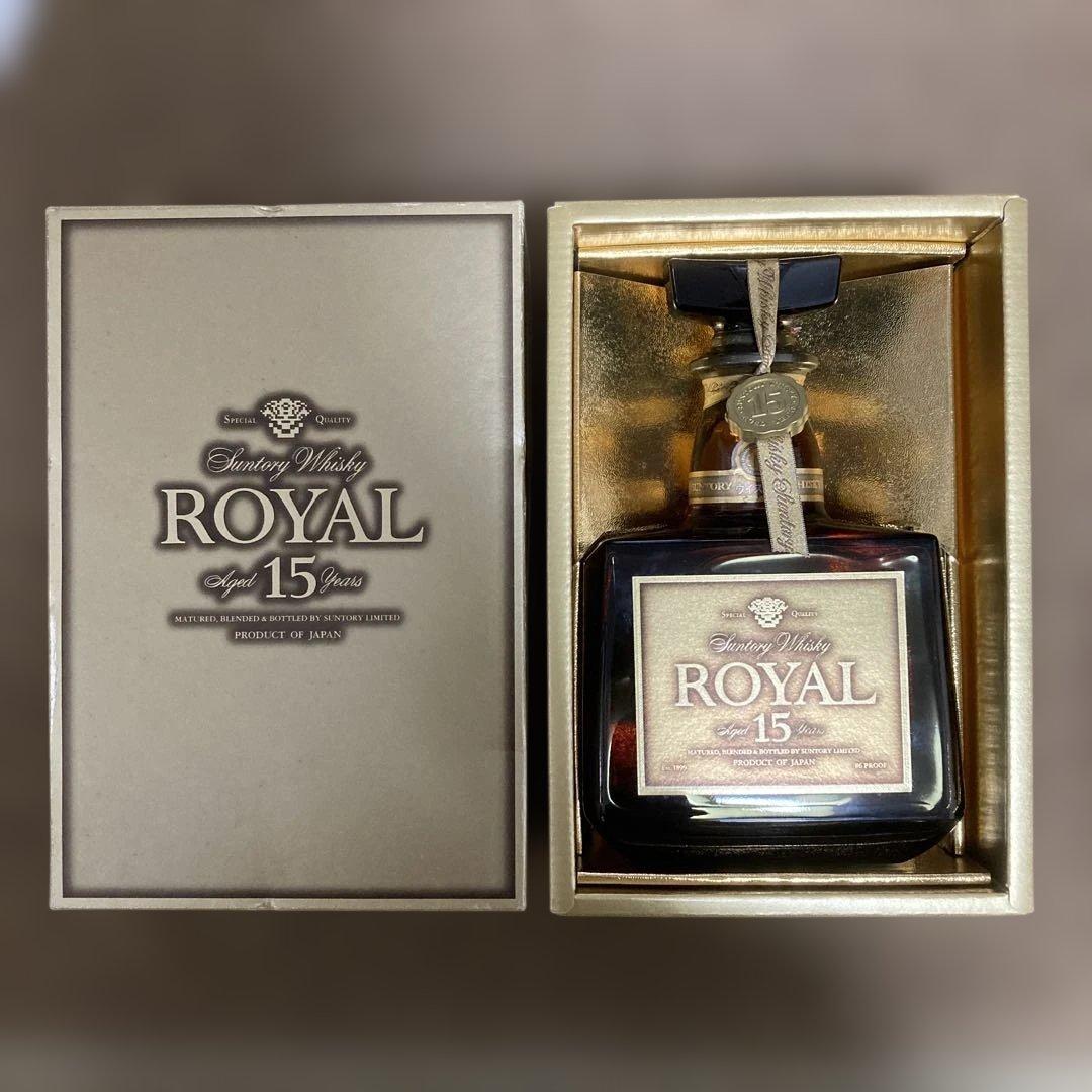 未開栓 サントリー ウイスキー ローヤル15年 ゴールドラベル 750ml