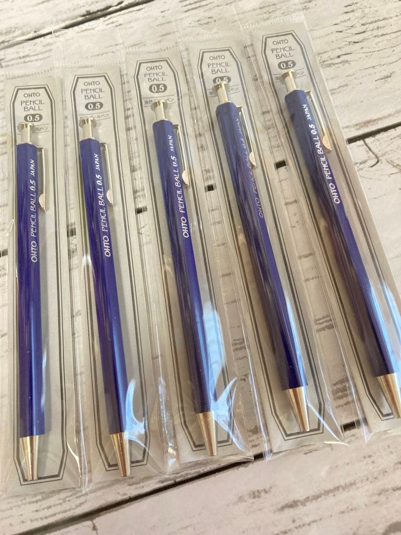 OHTO 油性ボールペン0.5 ブルー　廃盤　新品　5本セット