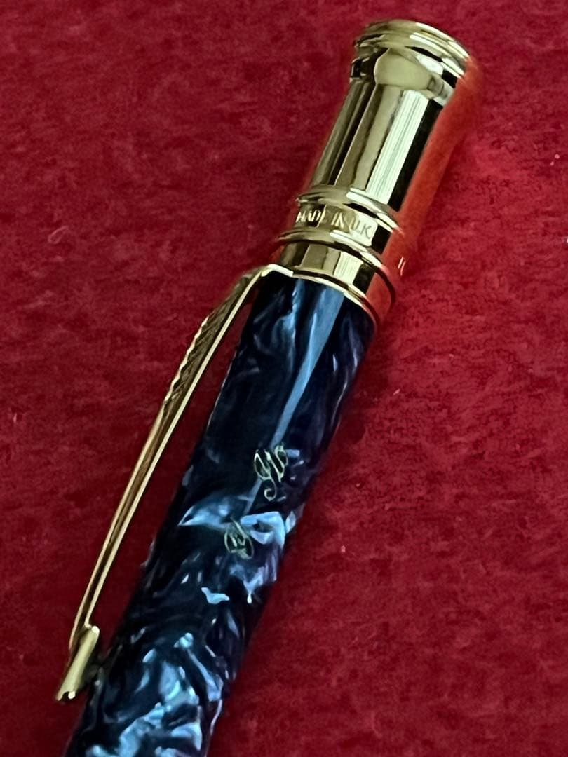 パーカーボールペン デュオフォールド‼️綺麗‼️木製専用ケース入‼️ネーム刻印あり
