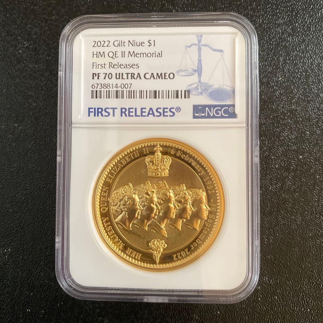 k*o様 エリザベス女王　銅貨　クイーン　メモリアル　追悼　ブリタニア　ニウエ