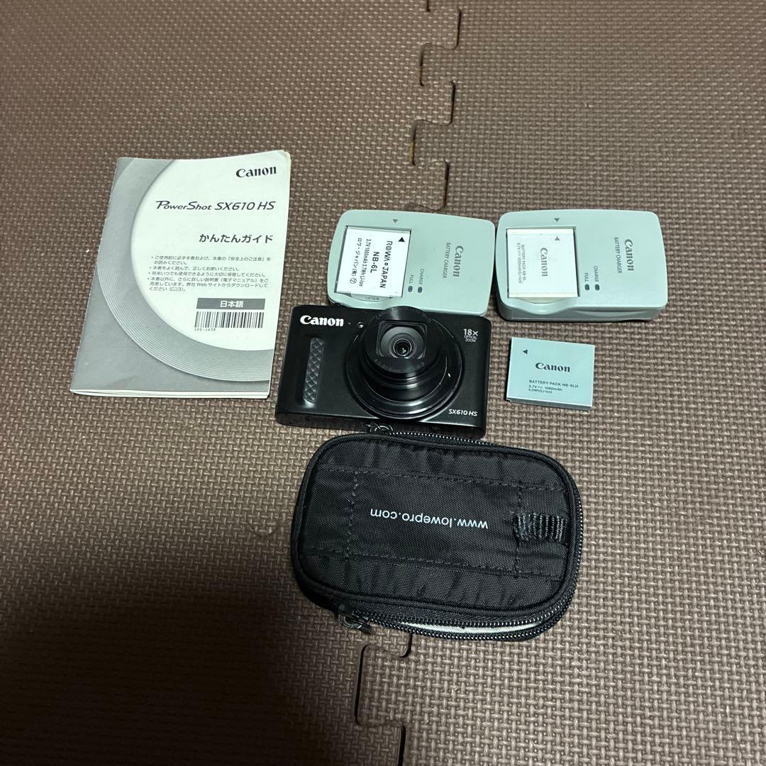 439【動作確認済み美品】Canon powershot SX610HSブラック