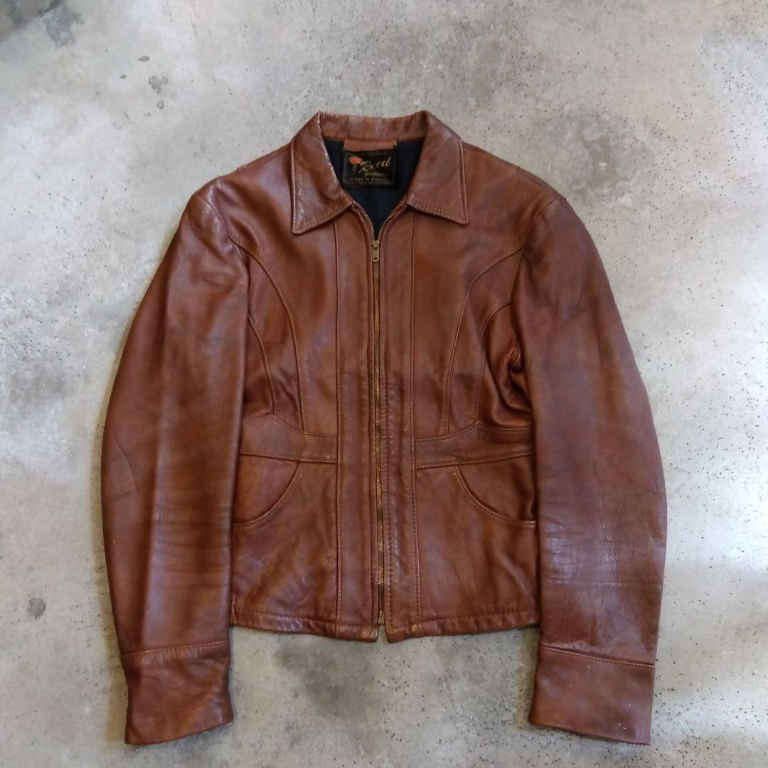 VINTAGE ヴィンテージ レザージャケット シングルライダース 本革