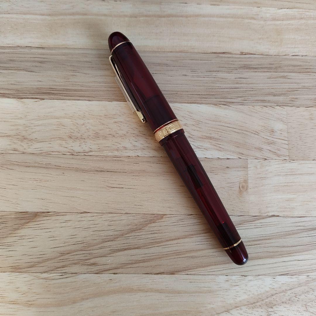 プラチナ万年筆 3776 センチュリー ブルゴーニュ SF 細軟