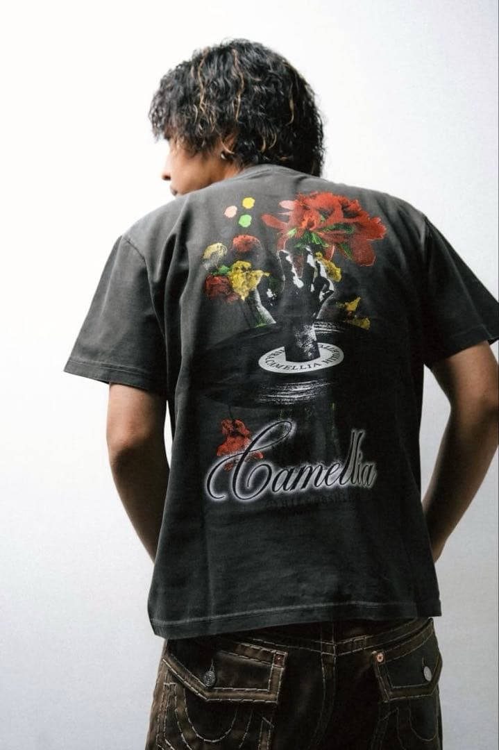 唾奇 武道館 物販Camellia TAO TEE 黒 ブラック tシャツ XL