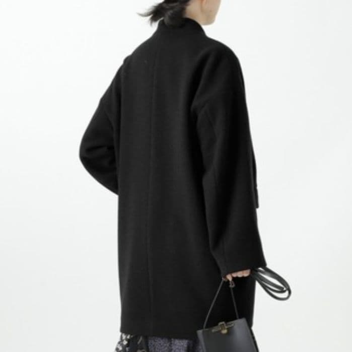 現行 ジャーナルスタンダードレサージュ ノーカラー コクーンミドルコート F