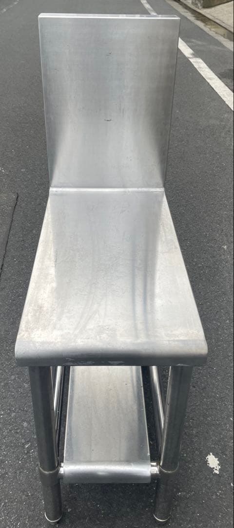 業務用　作業台　バックガードあり　フライヤー置き　美品　新店舗