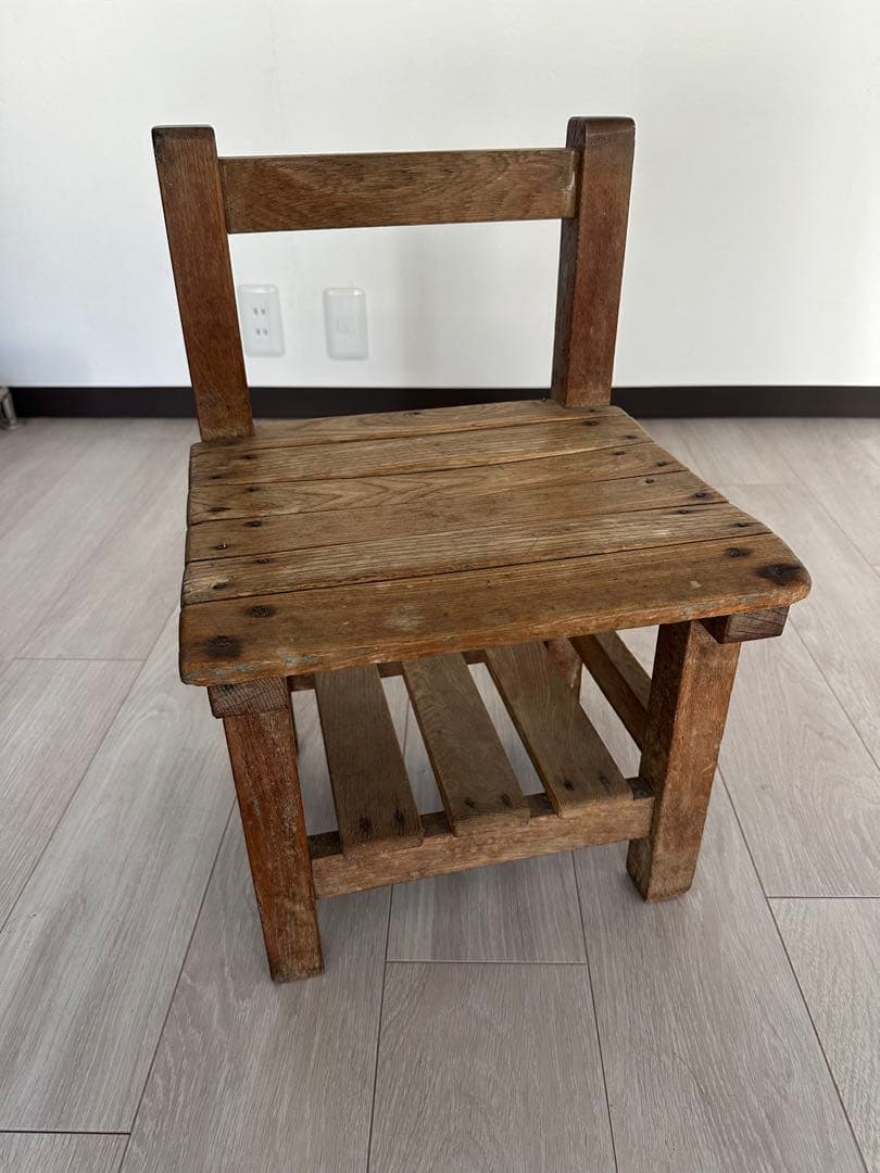 小学校ヴィンテージ 椅子アンティーク　ムチャチャkeikiii 木製アッシュペー