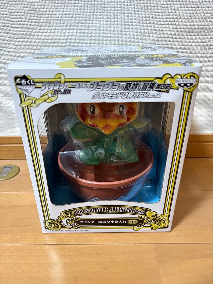 ●一番くじ ジョジョの奇妙な冒険C賞 プランター風猫草小物入れ 猫草