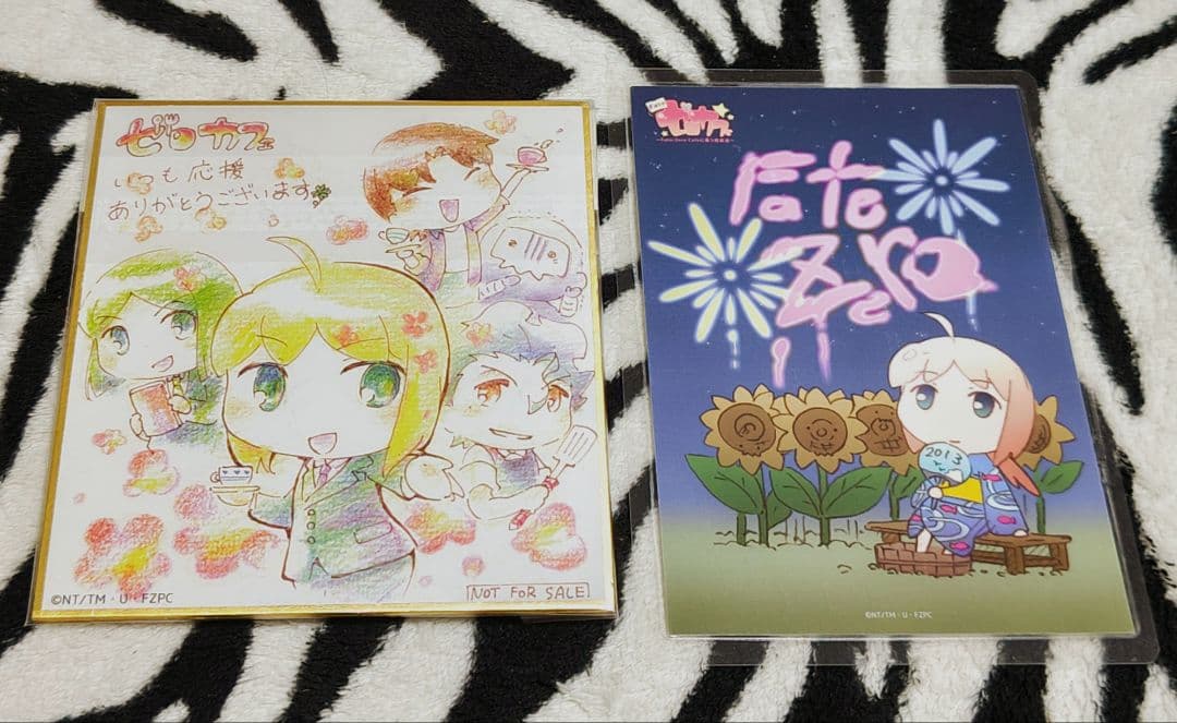 激レア!! 入手困難!! ゼロカフェ ミニ色紙 両面イラストカード バラ売り❌