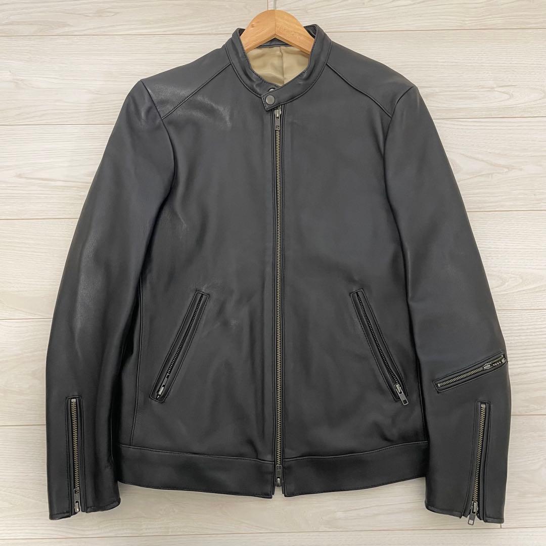 高級✨TAKEO KIKUCHI タケオキクチ　ライダースジャケット　ラムレザー