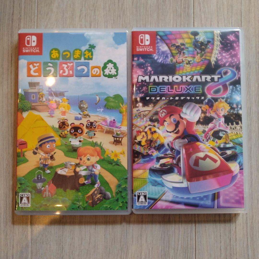 Nintendo Switch（あつまれどうぶつの森、マリオカート８デラックス）