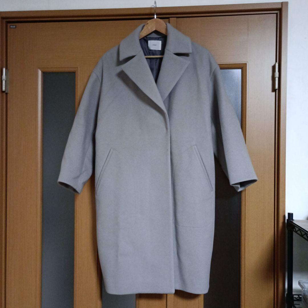 【IENA】MANTECO グレー 　オーバーチェスターコート　36