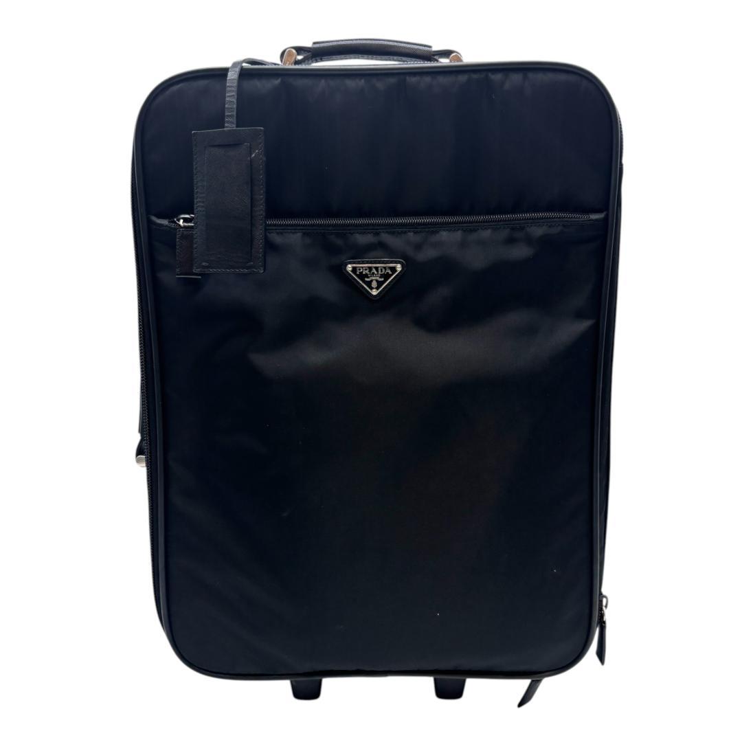 プラダ スーツケース ブラック ナイロン 2輪 メンズ