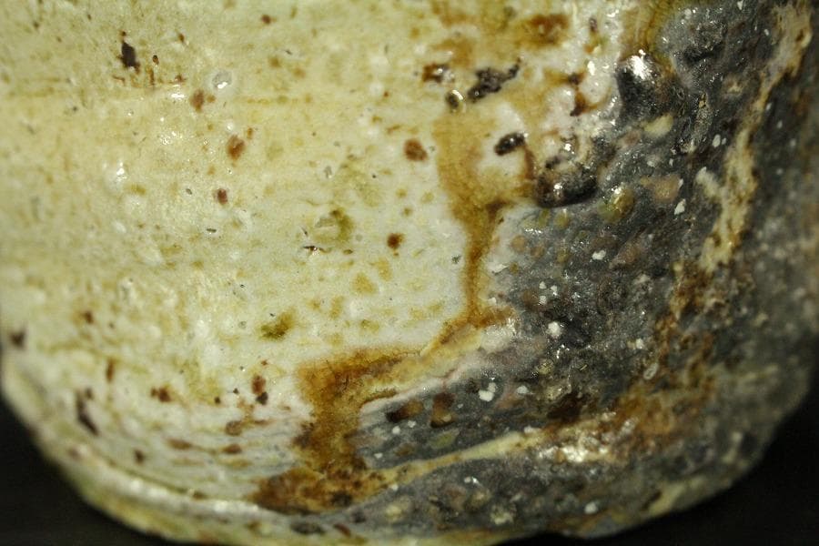 信楽焼 掛花入 高橋楽斎作 在印 美品(A600)