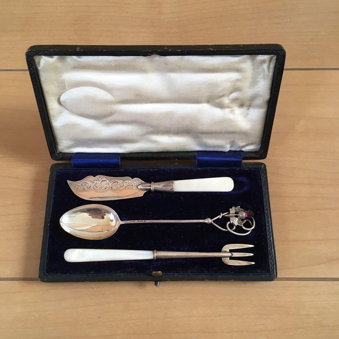イギリスアンティーク　特注品カトラリー