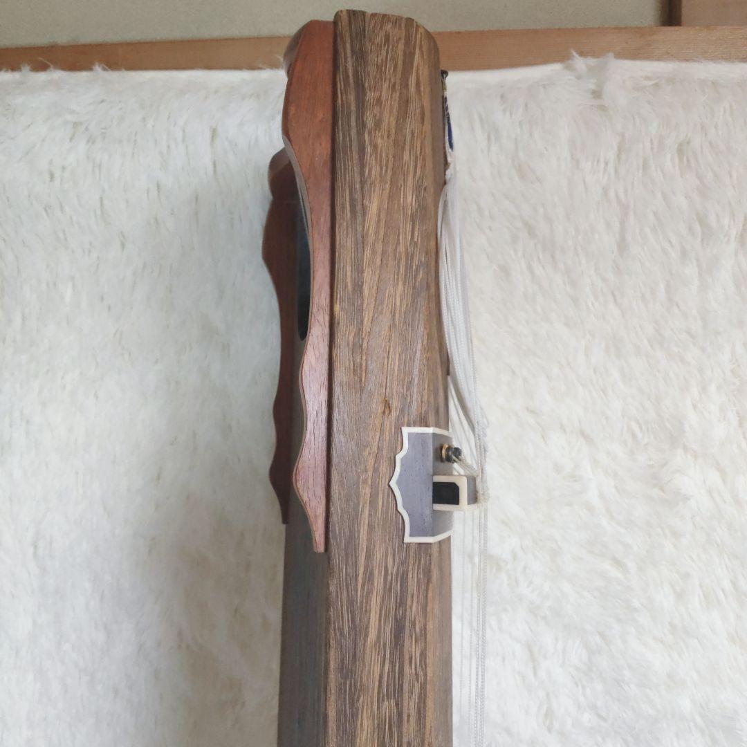 【美品】十三弦琴　和楽器　弦楽器 すだれ彫り 高級琴柱付き
