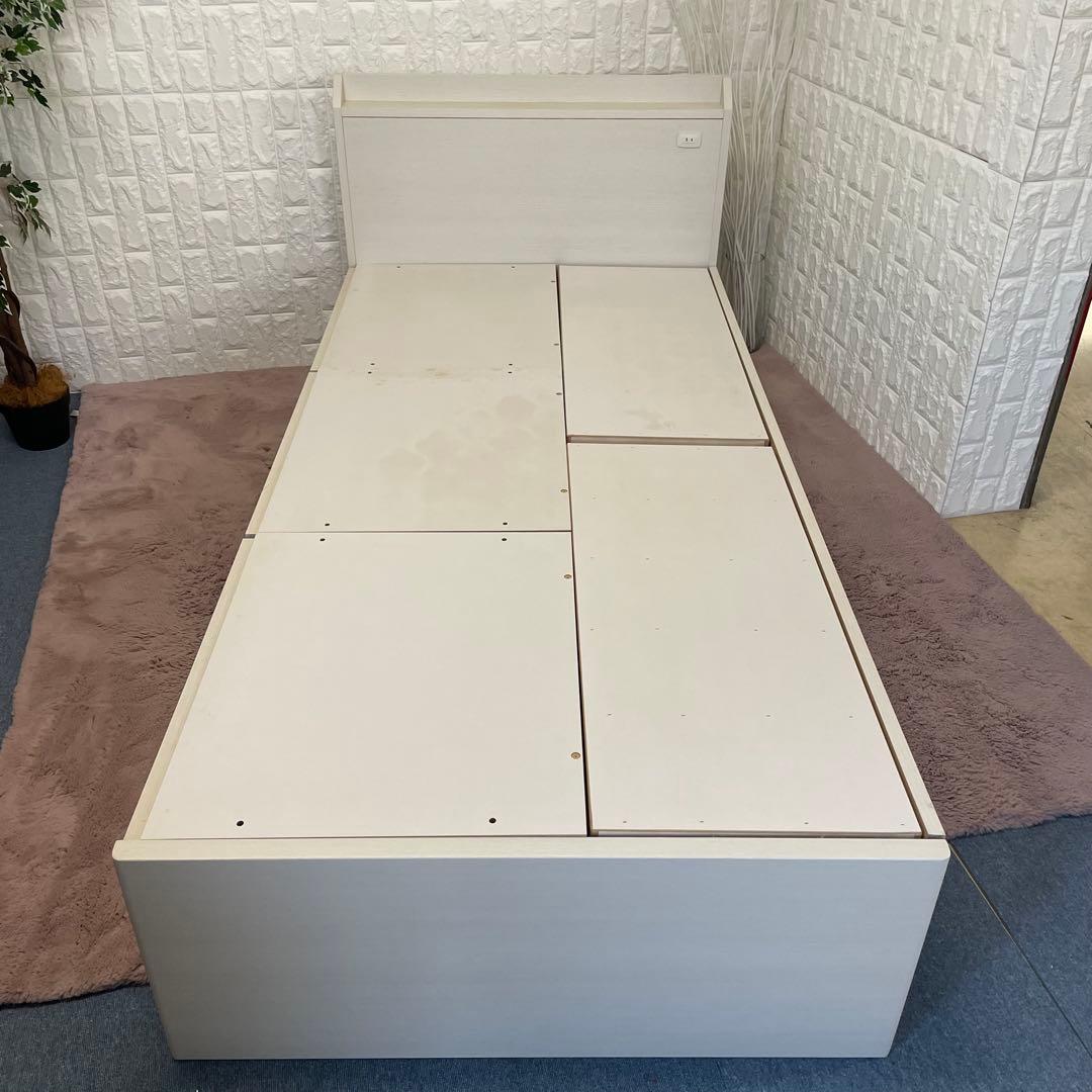 都内23区送料無料✨シングルベッド✨マットレス・フレームセット　引き出し収納付き