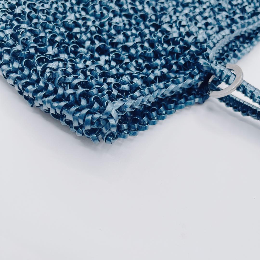 【極美品】ANTEPRIMA アンテプリマ　トートバッグ　ワイヤーバッグ 紺色