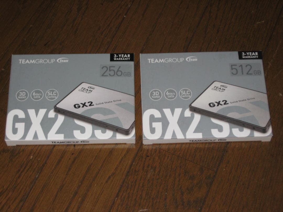 未使用　TEAMGROUP　GX2　SSD　256GB・512GB
