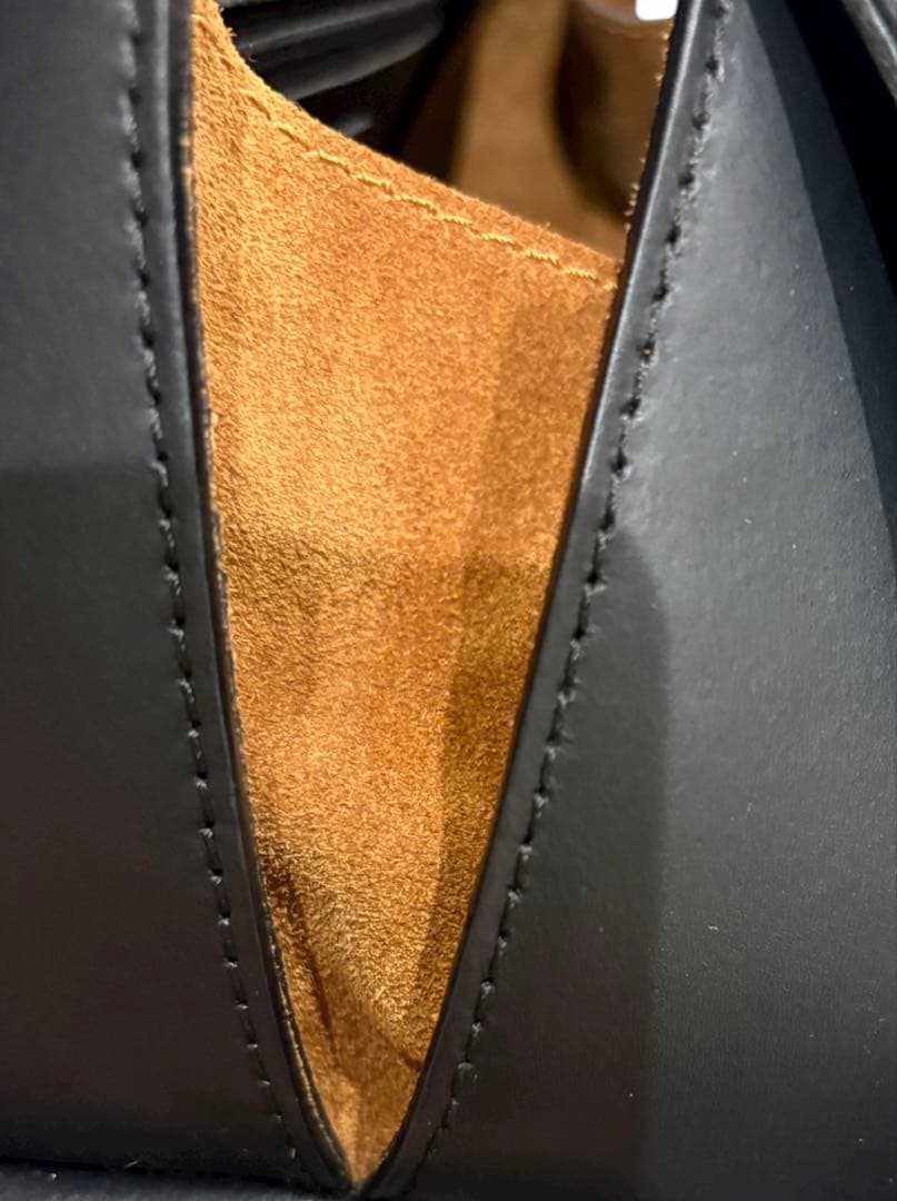 希少　AULENTTI オウレンティ バンブーハンドル レザー 2way 黒