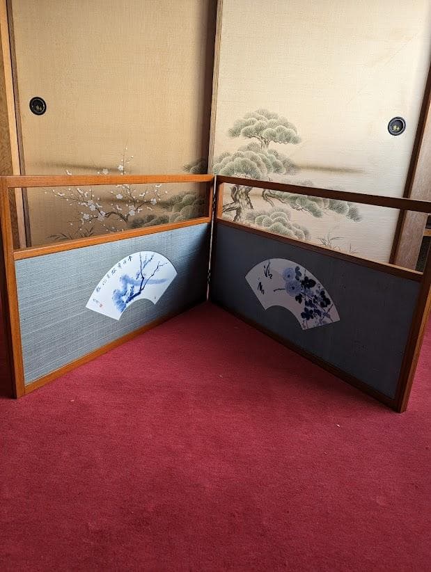 茶道具 屏風　間仕切り　枕屏風　衝立て