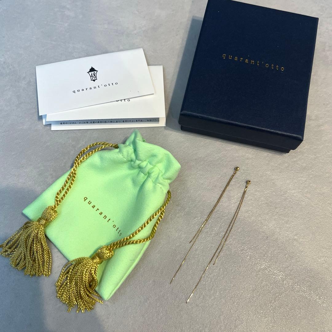 quarant'otto クアラントット　ベネチアンチェーンキャッチK18YG