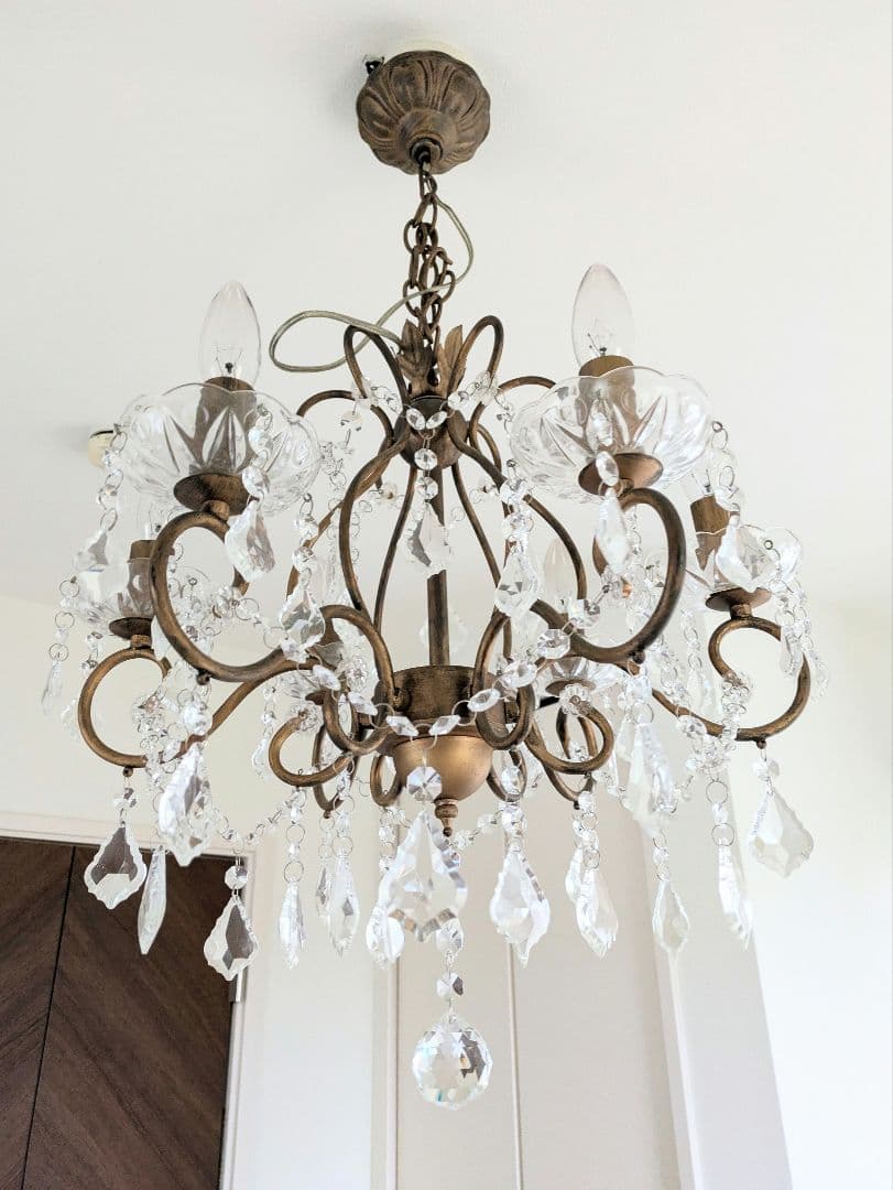 アンティーク風　6灯シャンデリア