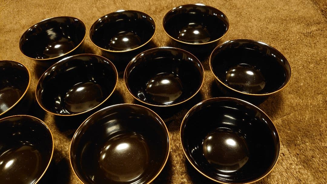 輪島塗　漆器　蕎麦猪口　湯呑み　猪口　向付　１０客