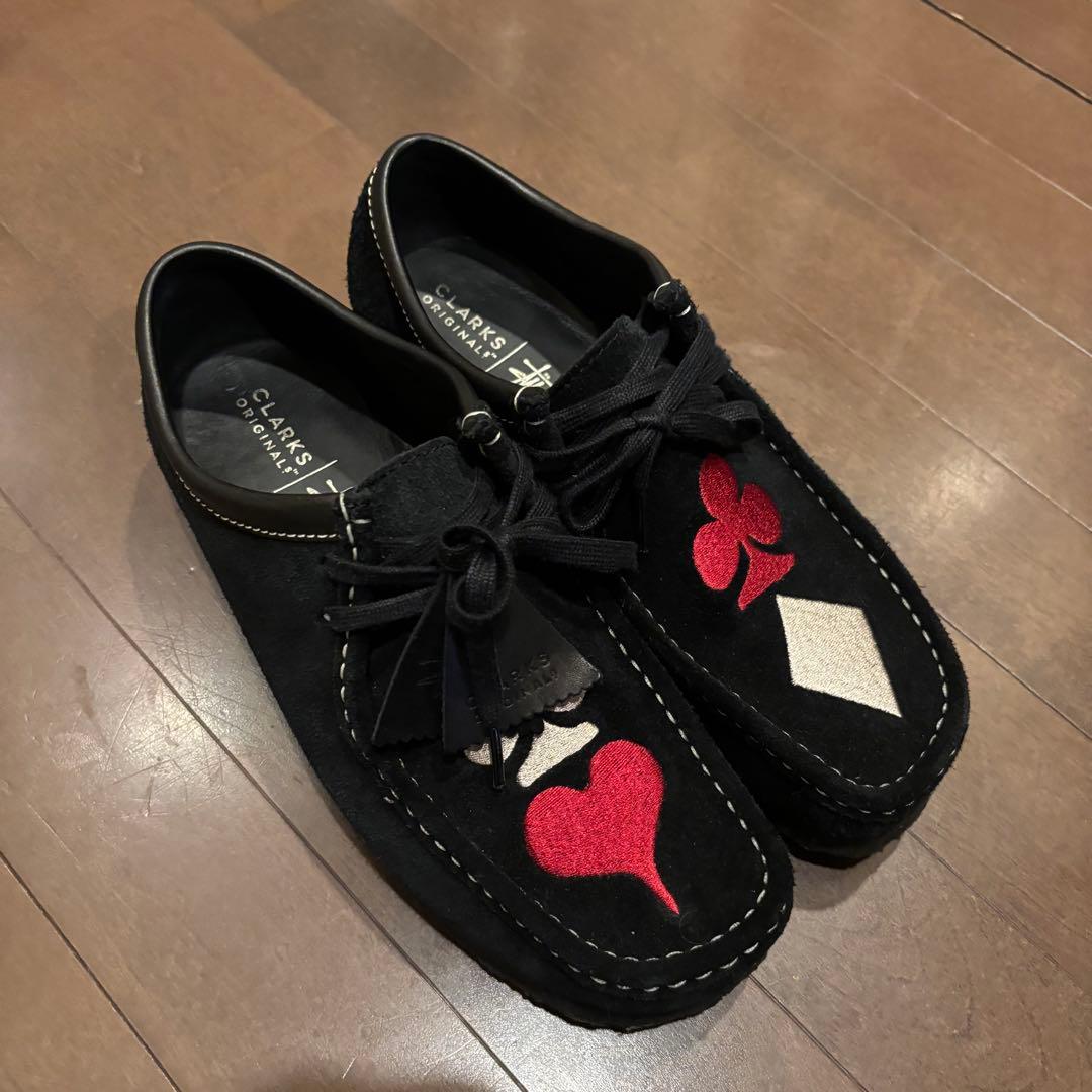 stussy CLARKS コラボトランプモチーフ モカシンシューズ　レア