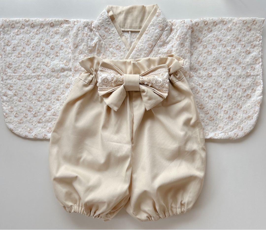 〈60-100ワンサイズ〉ꕤ︎︎ベビー袴　ベビー着物ꕤ︎︎お食い初め