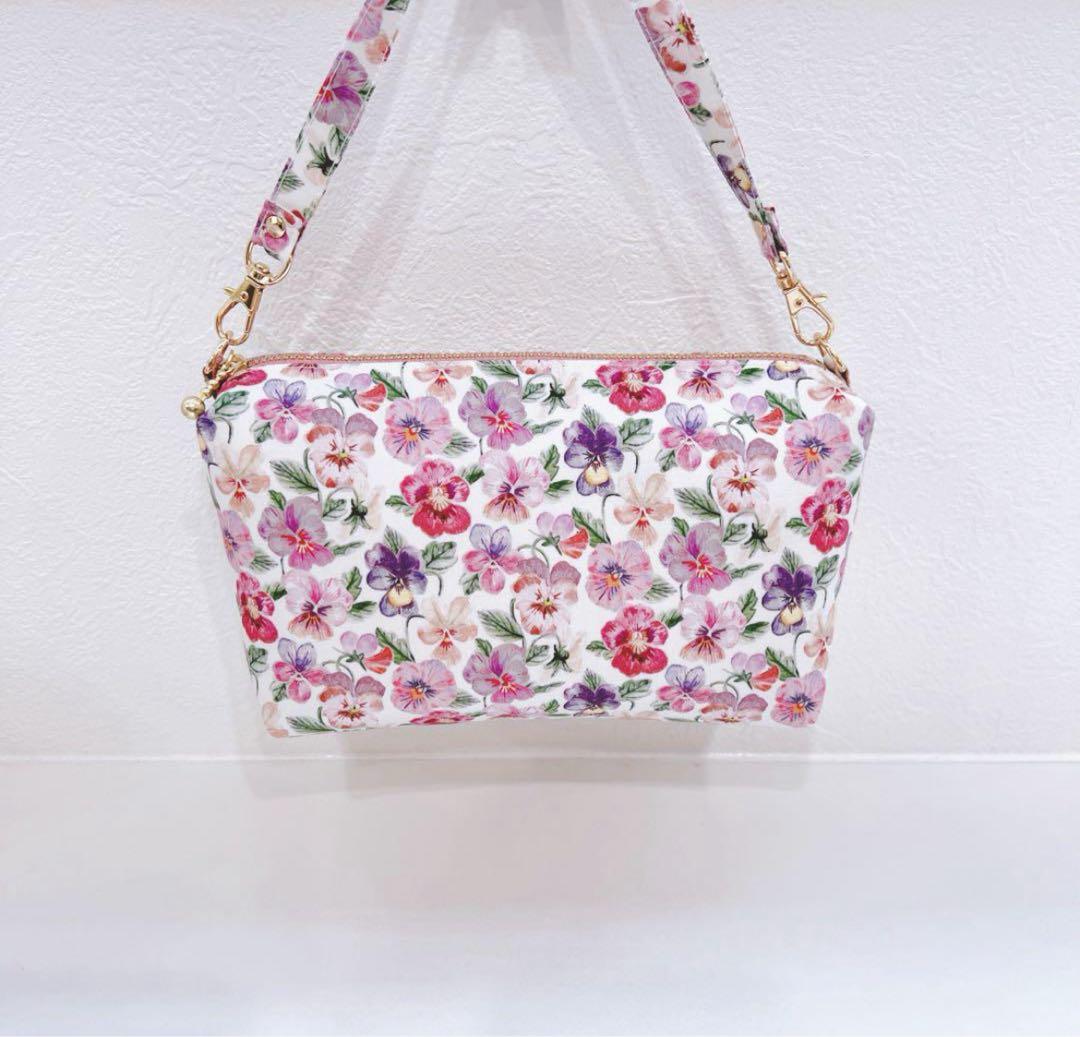 【パックりか❤様お纏め専用ページ】リバティ　シンクオブミー持ち手付きポーチ