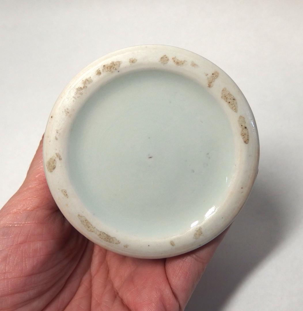 古伊万里染付鉄線図筆筒/クレマチス/文房具/珍品