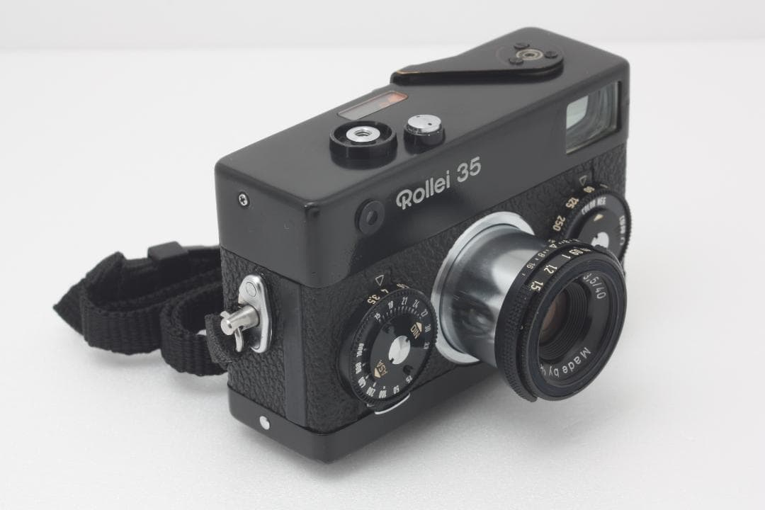 ローライ Rollei 35 ブラック ストラップ・フード付き #275a