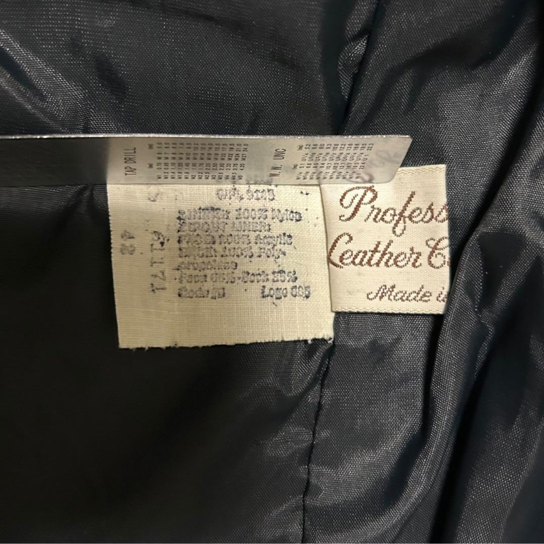 Sears 70s〜80s USA製本革レザージャケットフェイクファーライナー付