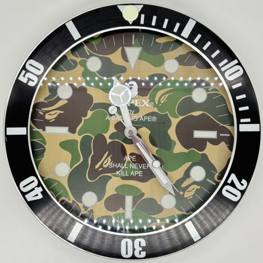 【壁掛け時計】ア ベイシング エイプ 壁掛け時計 APE BAPEX