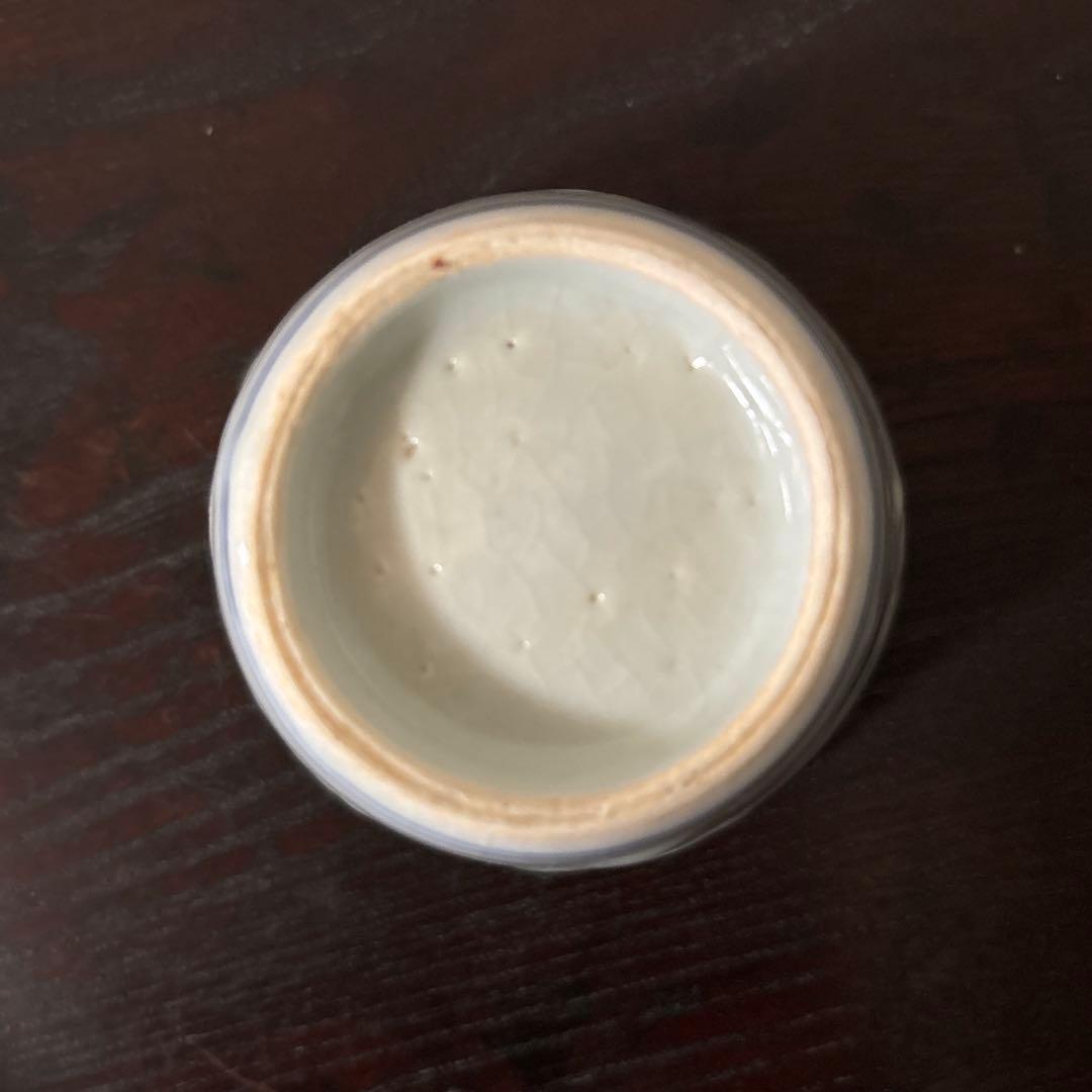 古伊万里染付丸文蕎麦猪口　生掛け　くらわんか　江戸前期　白磁　検:白洲正子　李朝