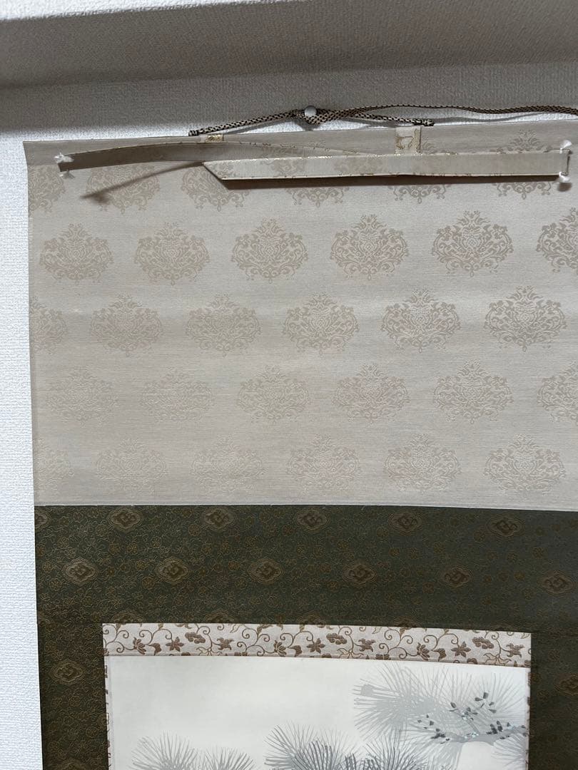 福田桂山　高砂　掛け軸